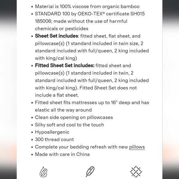 New Quince Organic Bamboo Sheet Set - Picture 4 of 8